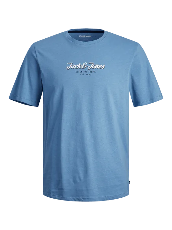 Camiseta manga corta con logo azul - JJHENRY