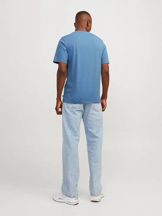 Camiseta manga corta con logo azul - JJHENRY